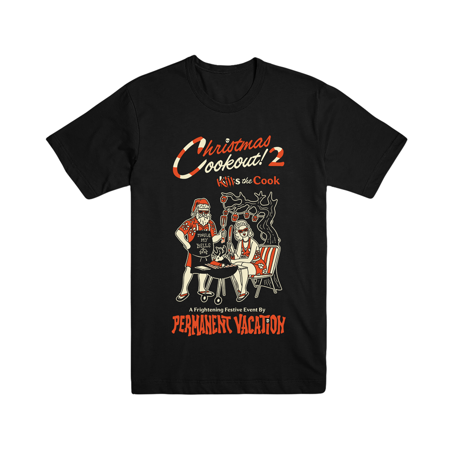 Christmas Cookout Kill The Cook Tee (Black)