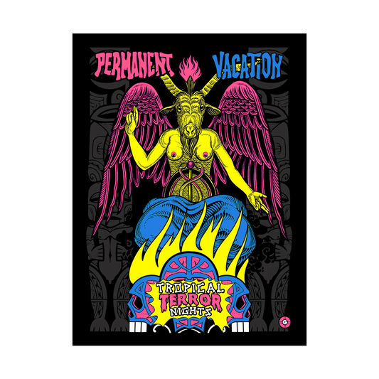 Permanent Vacation x Garageland "Tropical Terror Nights" Poster