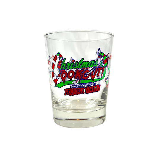 Christmas Cook Out Rocks Glass